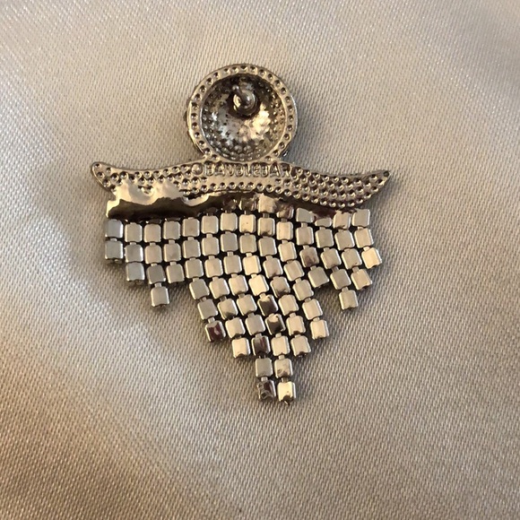 Baublebar Silver Tone Ghouls Rule Ghost Drop Earrings Crystal Fringe NIB - Picture 9 of 12